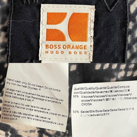 HUGO Silk Python Snake Print Sleeveless Blouse Black Gray 6 - Picture 4 of 5